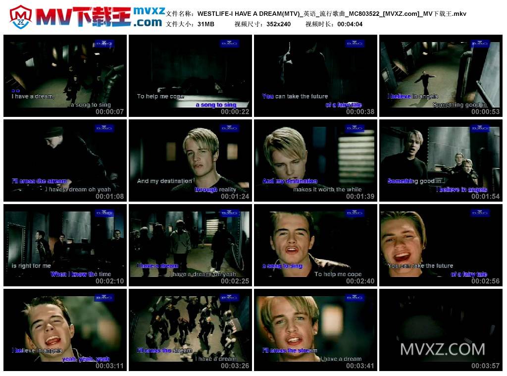 WESTLIFE-I HAVE A DREAM(MTV)_英语_流行歌曲_MC803522
